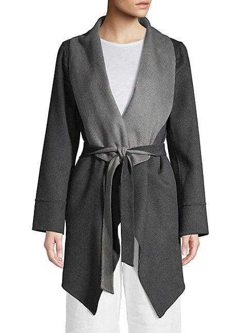 Saks Fifth Avenue Open-front Wool & Cashmere Coat