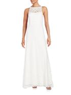 Vera Wang Lace Halter Gown
