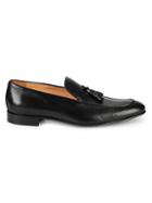 Saks Fifth Avenue Perforated Leather Tassel Loafers