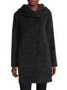 Sofia Cashmere Wool-blend Button-front Coat