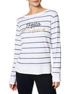 Betsey Johnson Weekend Striped Pullover