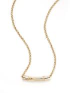 John Hardy Bamboo 18k Yellow Gold & Sterling Silver Slider Pendant Necklace