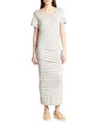 James Perse Striped Cotton Maxi Dress
