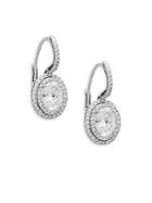 Lafonn Crystal-embellished And Sterling Silver Drop Earrings