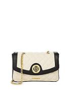 Love Moschino Quilted Faux Leather Flap Shoulder Bag