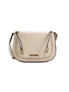 Love Moschino Whipstitched Faux Leather Crossbody Bag