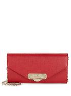 Versace Collection Chain Leather Convertible Clutch