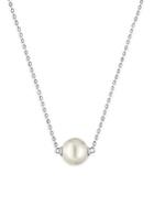 Majorica 10mm White Faux Pearl & Sterling Silver Pendant Necklace