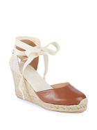 Soludos Leather Wedge Espadrilles