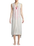 Dolce Vita Cut-out High-low Cotton Maxi Coverup