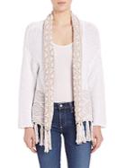 360 Cashmere Archer Embroidered Cardigan