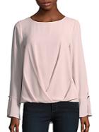 Vince Camuto Jewelneck Pullover Top