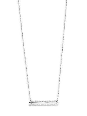 Casa Reale Diamond & 14k White Gold Double Bar Necklace