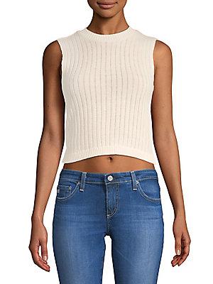 Moon River Sleeveless Cropped Top