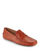 Tod's Textured Leather Moccasins