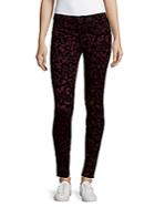 J Brand Abstract-print Slim-fit Ankle Pants