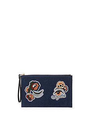 See By Chlo Andy Patch Denim Pouch