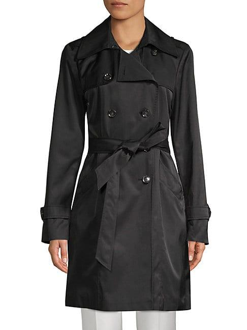 Karl Lagerfeld Paris Double-breasted Trench Coat