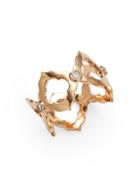 Sara Weinstock Chloe 18k Rose Gold & Diamond Cutout Ring
