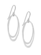 Saks Fifth Avenue Sterling Silver Dual Oval Drop Earrings