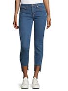Dtla Brand Jeans Step-hem Mid-rise Jeans