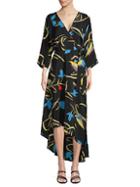 Diane Von Furstenberg Eloise Floral Silk Wrap Dress