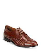 Cole Haan Basket Weave Leather Oxford Shoes