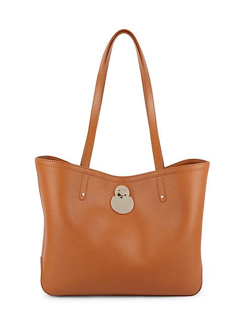 Longchamp Twist-lock Leather Shoulder Bag
