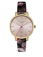 Ted Baker London Kate Stainless Steel And Leather Strap Watch