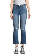 Seven7 High-rise Flared Cropped Jeans