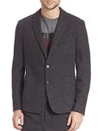 Ami Unconstructed Two Button Wool Blend Jacket