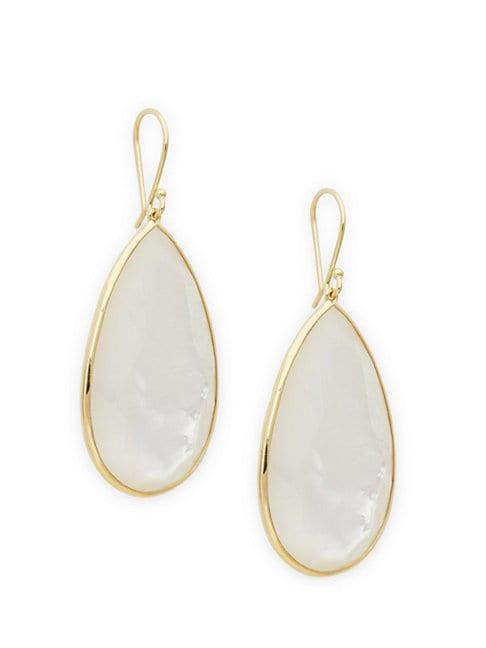 Ippolita Rock Candy 18k Yellow Gold Mother-of-pear Drop Earrings