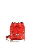 Valentino Pouch Leather Bucket Bag