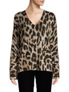 360 Cashmere Leopard Cashmere Sweater