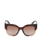 Salvatore Ferragamo 53mm Butterfly Sunglasses