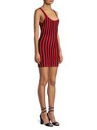 Victor Glemaud Striped Knit Mini Tank Dress