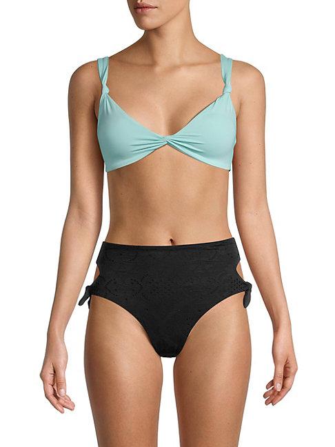 Lspace By Monica Wise Turner Knot-front Bikini Top