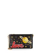 Dolce & Gabbana Patch & Stud Minileathershoulder Bag