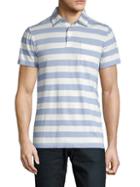 French Connection Harbor Striped Cotton Polo