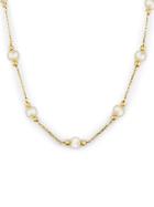 Effy 14 Kt. Yellow Gold Freshwater Pearl Station Necklace 5.5-6mm