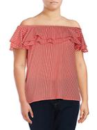 Love Scarlett Tiered Ruffle Off-the-shoulder Top
