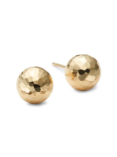 Saks Fifth Avenue 14k Yellow Gold Faceted Ball Stud Earrings