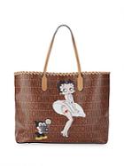 Moschino Betty Boop Leather Tote