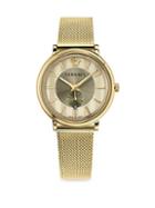 Versace The Manifesto Edition Woven Ion-plated Goldtone Bracelet Watch