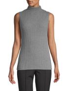 Lafayette 148 New York Ribbed Cashmere Top