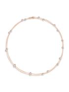 Gabi Rielle Chain Happy 20k Rose Gold Vermiel & Crystal Necklace