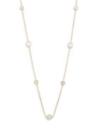 Saks Fifth Avenue Made In Italy 14k Gold Mother-of-pearl Station Necklace