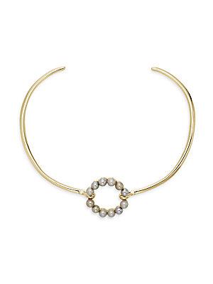 Alexis Bittar Miss Havisham Floating Ring Collar Necklace