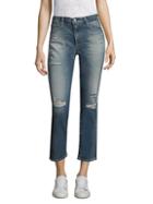 Ag Jeans Isabel Distressed Cropped Jeans