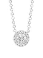Diana M Jewels 14k White Gold & 0.25 Tcw Diamond Pendant Necklace